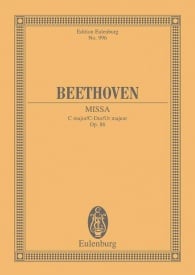 Beethoven: Missa C major Opus 86 (Study Score) published by Eulenburg